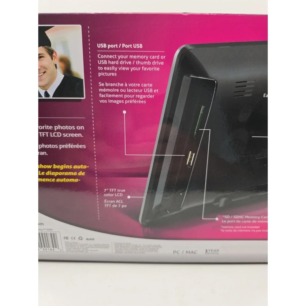 Aluratek ADPF07SF 7 in Digital Photo Frame